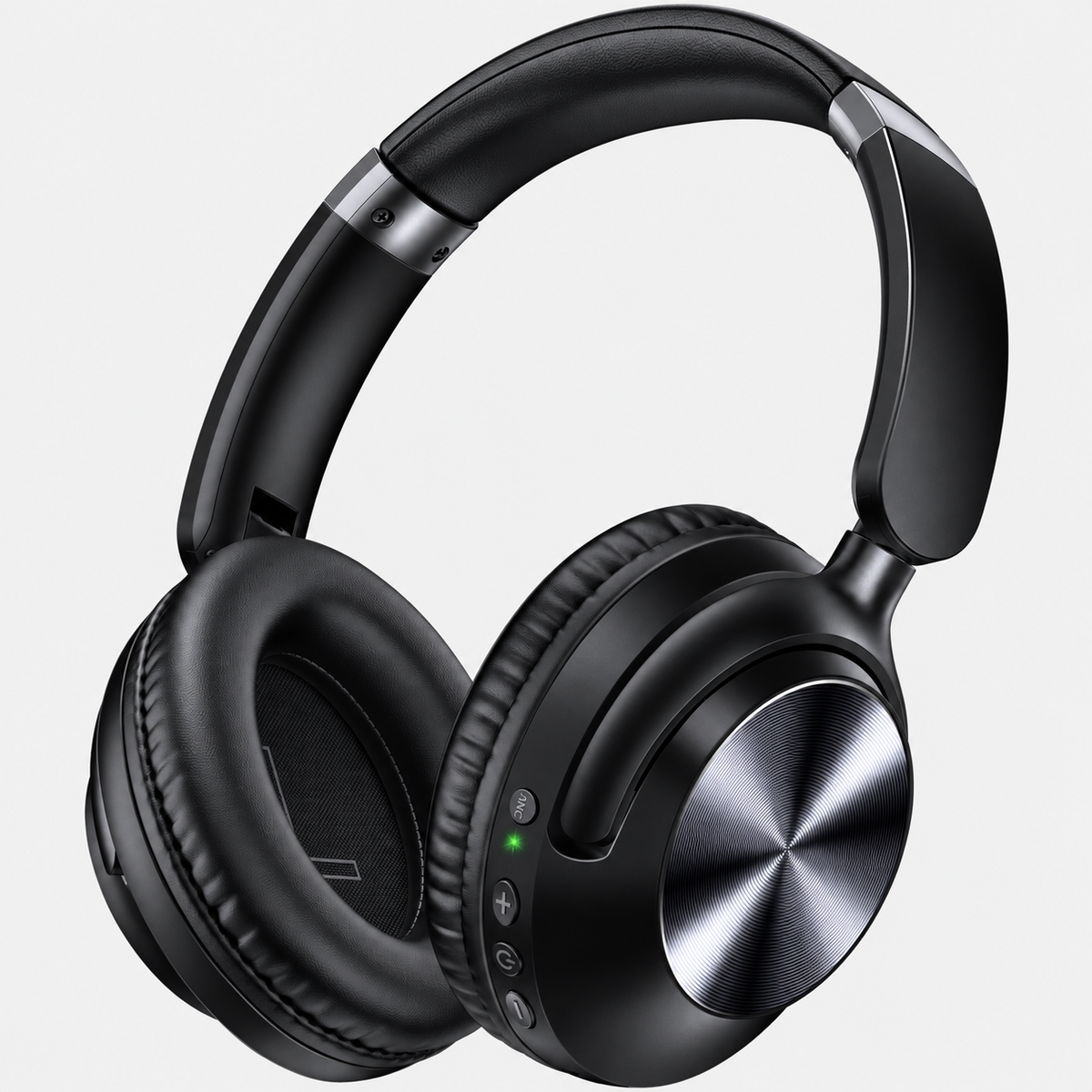 TAGRY Auriculares Bluetooth de Diadema con cancelación de Ruido y micrófono para música y Viajes Obsidian