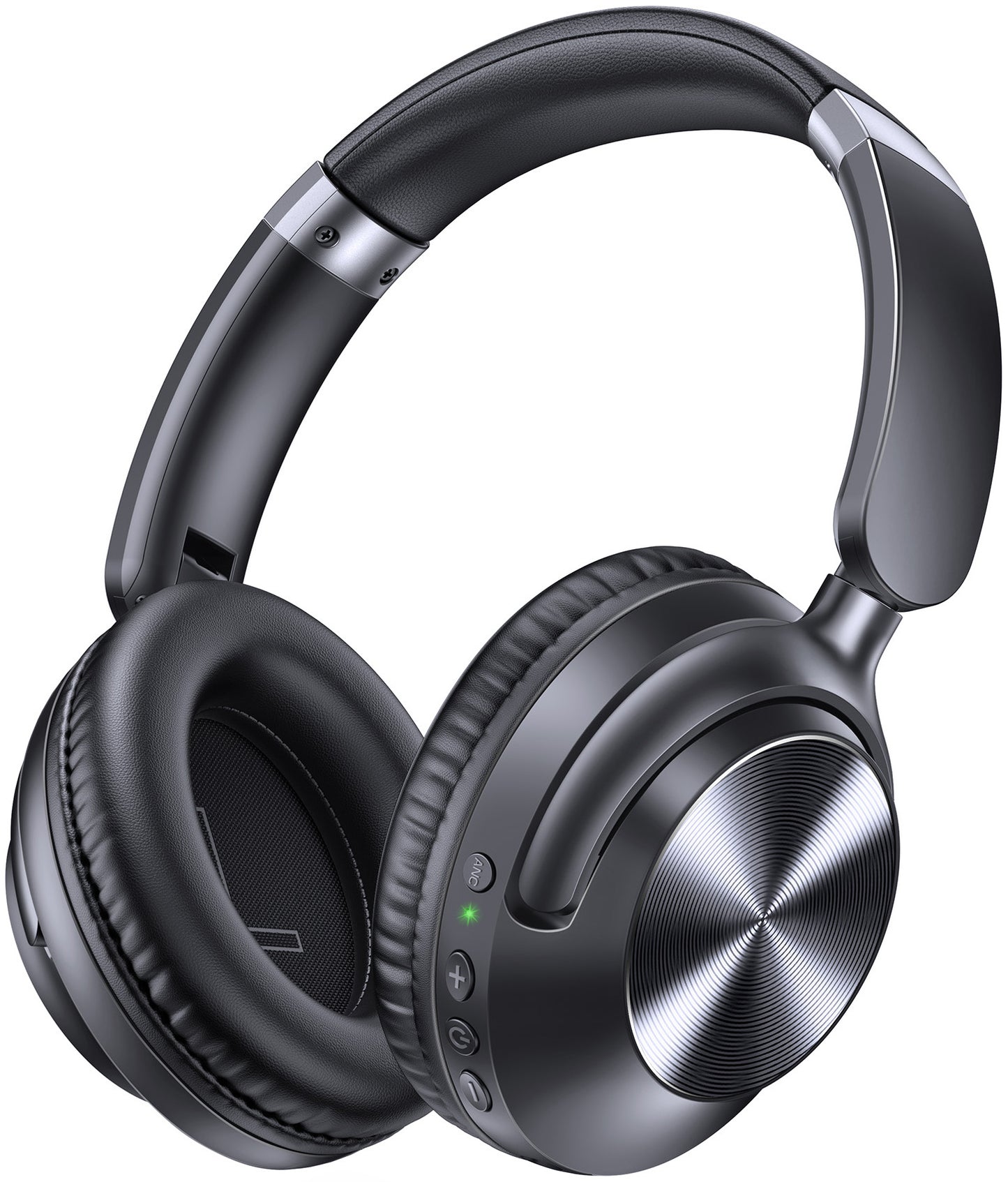 TAGRY Hybrid Active Noise Cancelling Headphones 100H Playtime Wireless Over Ear Bluetooth Headphone with Hi-Res Audio Fast Charging Comfort Earcups Headsets for Travel Home Office Phone PC Black