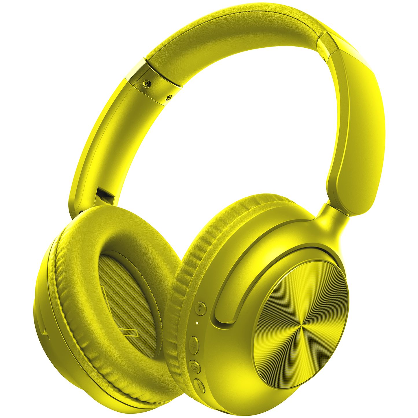 TAGRY Hybrid Active Noise Cancelling Bluetooth Headphones 100H Playtime Wireless Over Ear Headphone with Fast Charging Hi-Res Audio Headsets Comfort Earcups for Commute Travel Office Phone PC Yellow